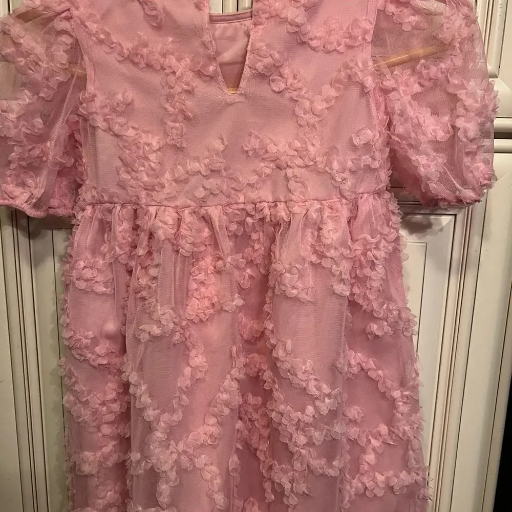 H&M toddler beautiful pink girls dress Sz 5